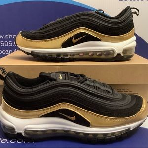 Nike Air Max 97 Black Gold Kids Size 6.5y